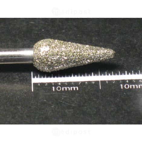 Fraise diamant flamme diametre5mm gros grain M03