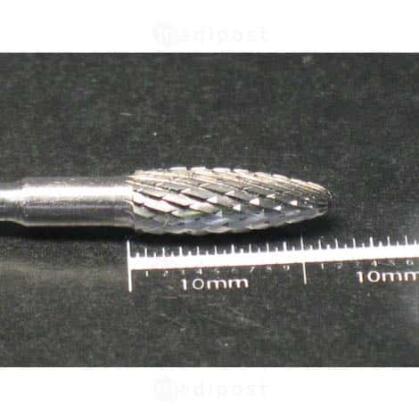 Fraise carbure ovale diametre4mm denture croisee moyenne M03