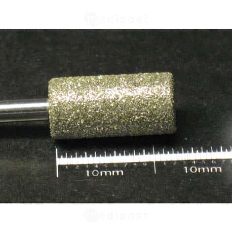 Fraise diamant cylindre diametre6 5mm grain moyen M03