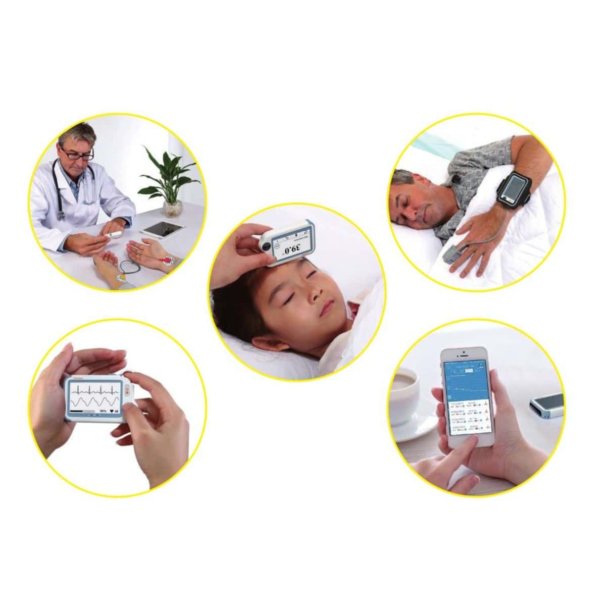 Moniteur multifonction de sante CheckMe Pro fonction holter M03