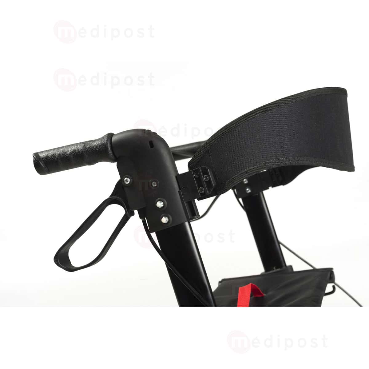 Rollator 4 roues QUAVA rouge M02