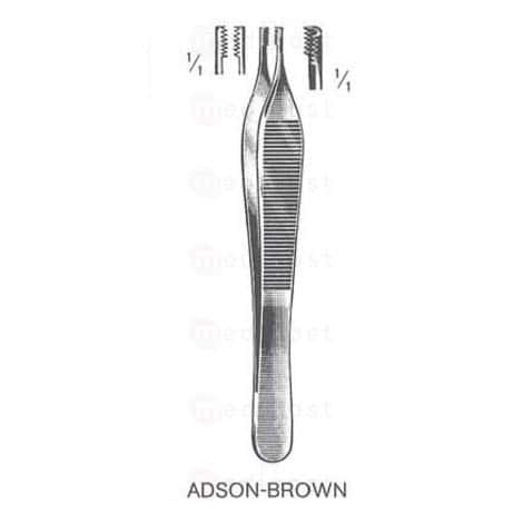 Pince a dissection Adson Brown 7x7 dents12cm M03