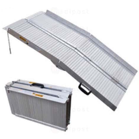 Rampe d acces pliable en aluminium 122x74 cm M05