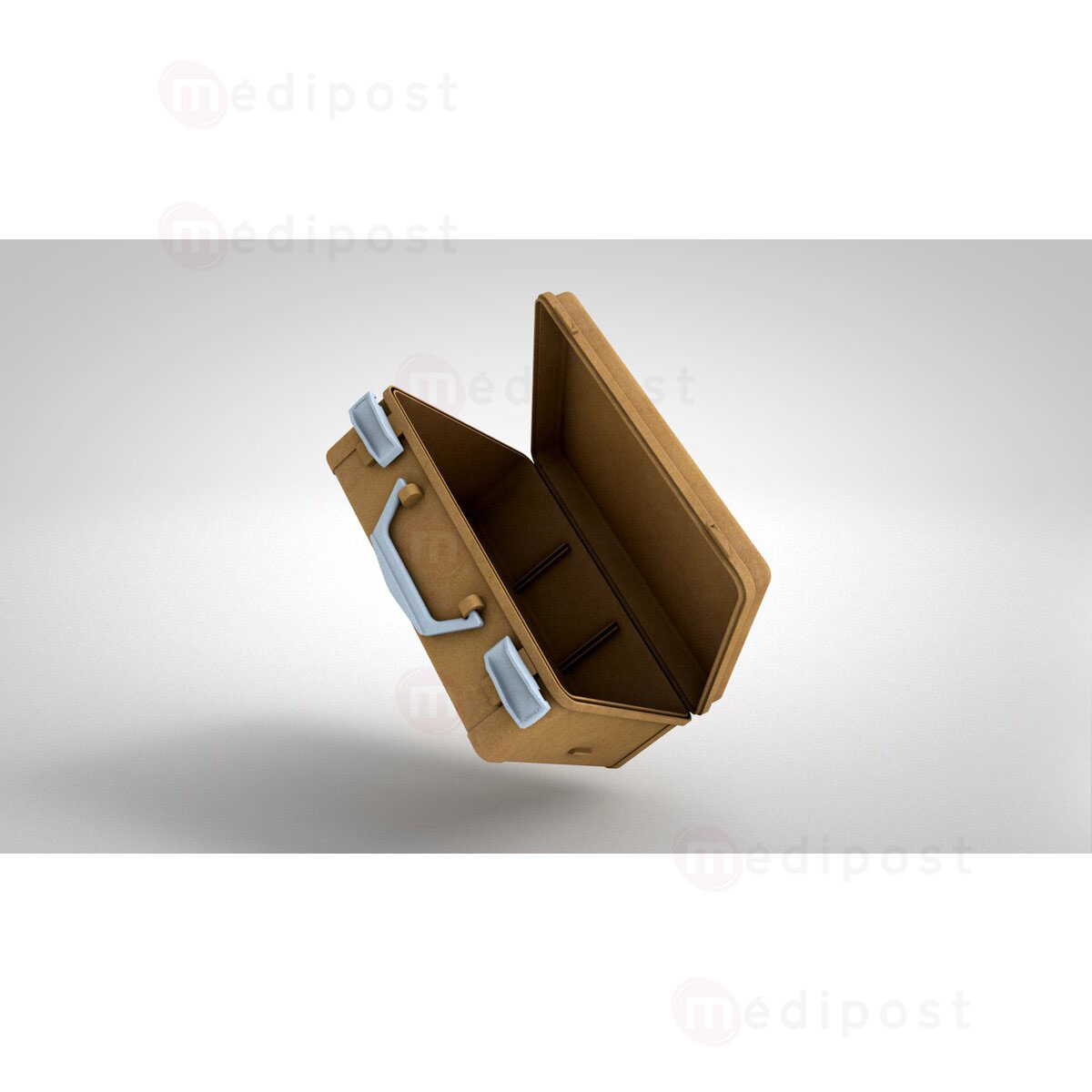 CAV460 Boite de secours vide ecologique avec support mural Blanc M03