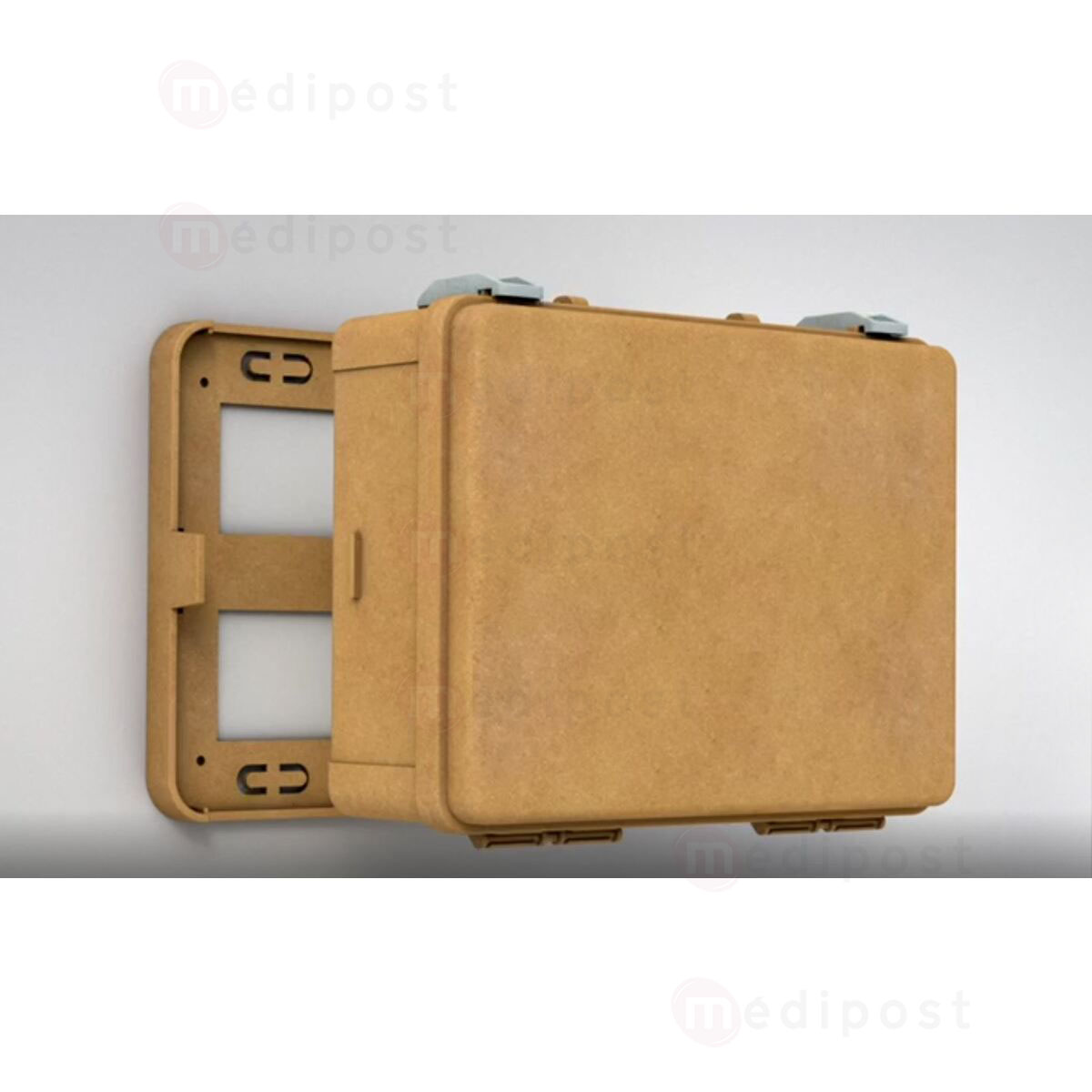 CAV460 Boite de secours vide ecologique avec support mural Blanc M7