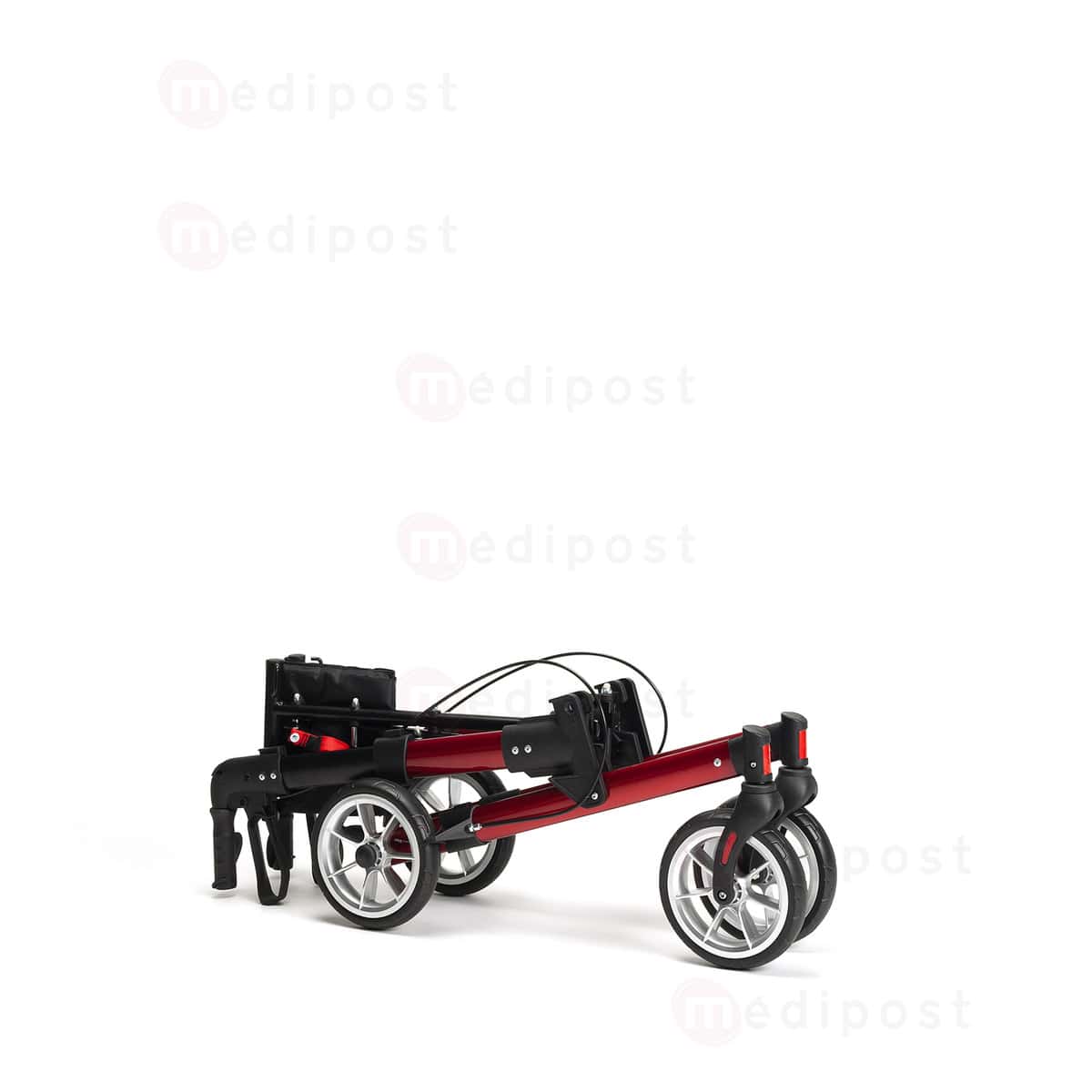 Rollator 4 roues QUAVA rouge M04