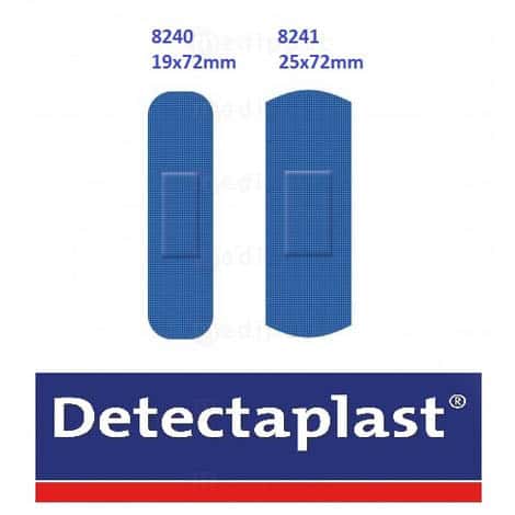 Detectaplast Elastic pansement bleu detectable 25x72mm M02