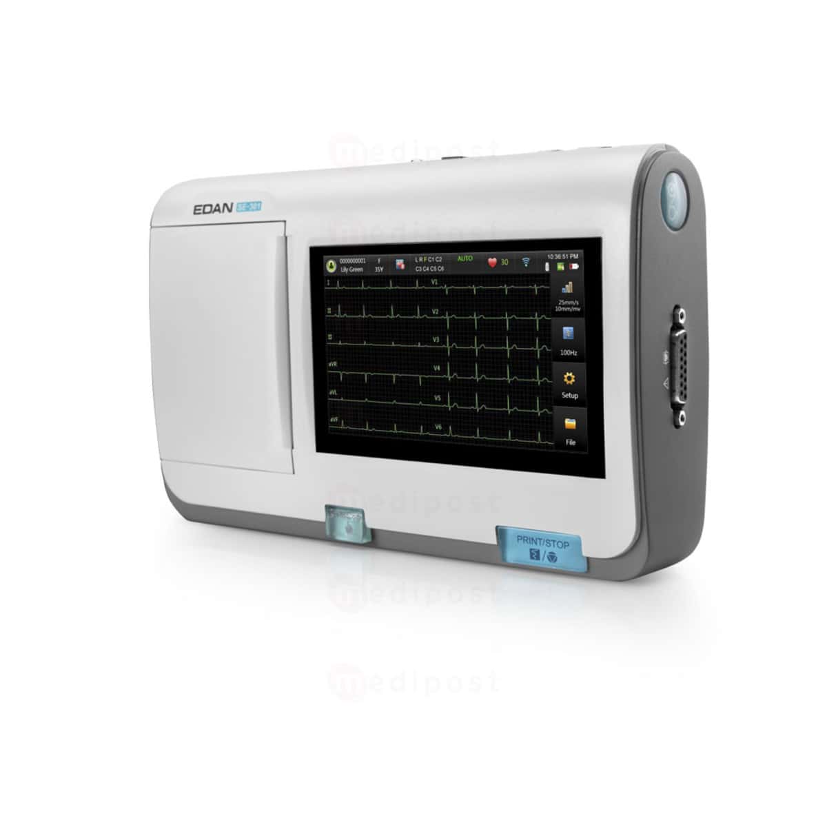 Electrocardiographe Edan SE 301 3 canaux et interpretation M02