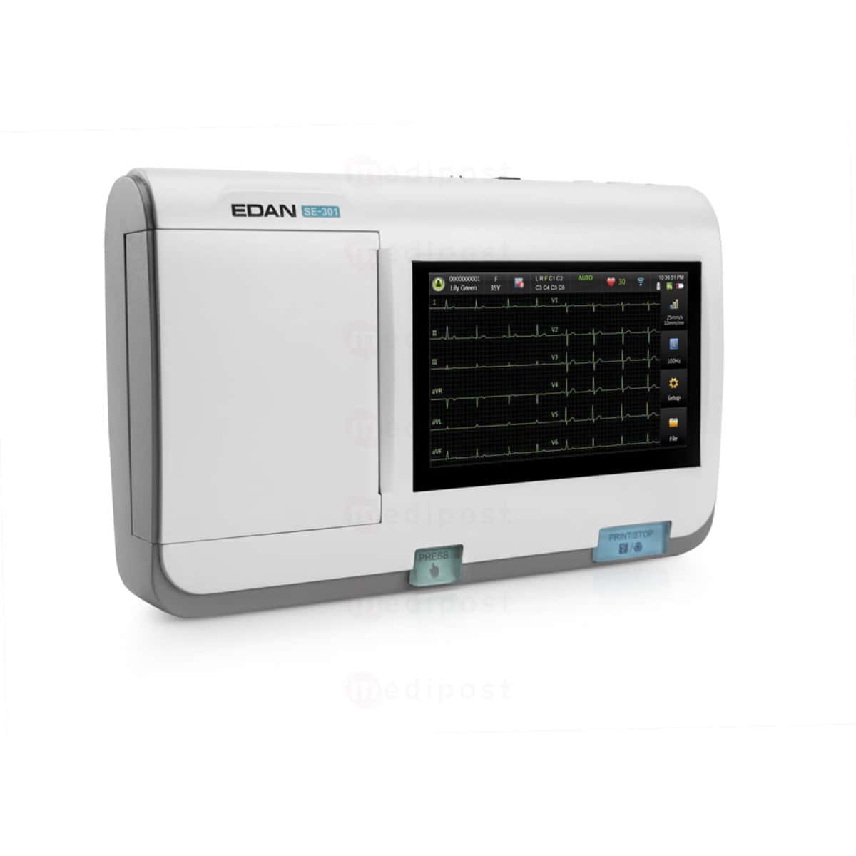 Electrocardiographe Edan SE 301 3 canaux et interpretation M06