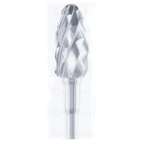 Fraise carbure cone diametre6mm denture croisee tres grosse M02