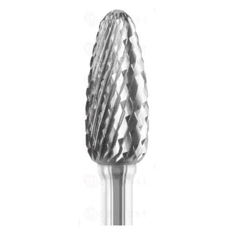 Fraise carbure ovale diametre6mm denture croisee moyenne M02