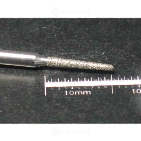 Fraise diamant allumette diametre 1 6mm bout arrondi grain moyen M03