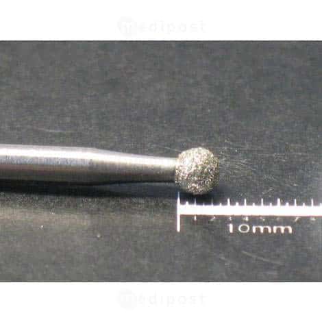 Fraise diamant boule diametre2 9mm grain moyen M03