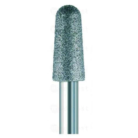 Fraise diamant cone arrondi diametre 3 3mm grain moyen M02