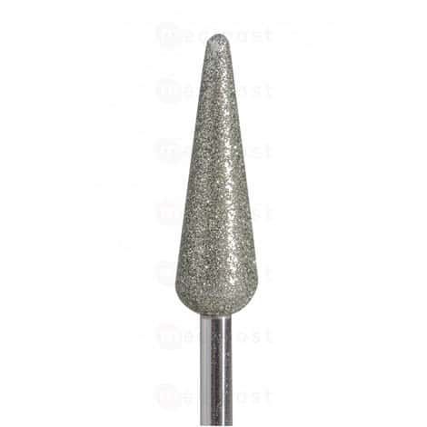 Fraise diamant flamme longue diametre6mm grain moyen M02