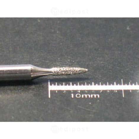 Fraise diamant flamme diametre1 2mm grain moyen M03