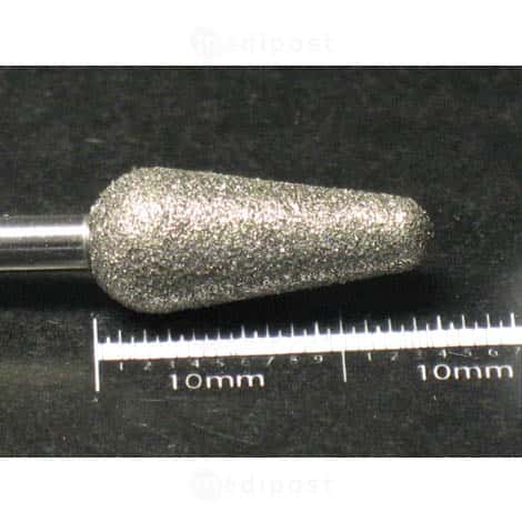 Fraise diamant flamme diametre6mm grain moyen M03