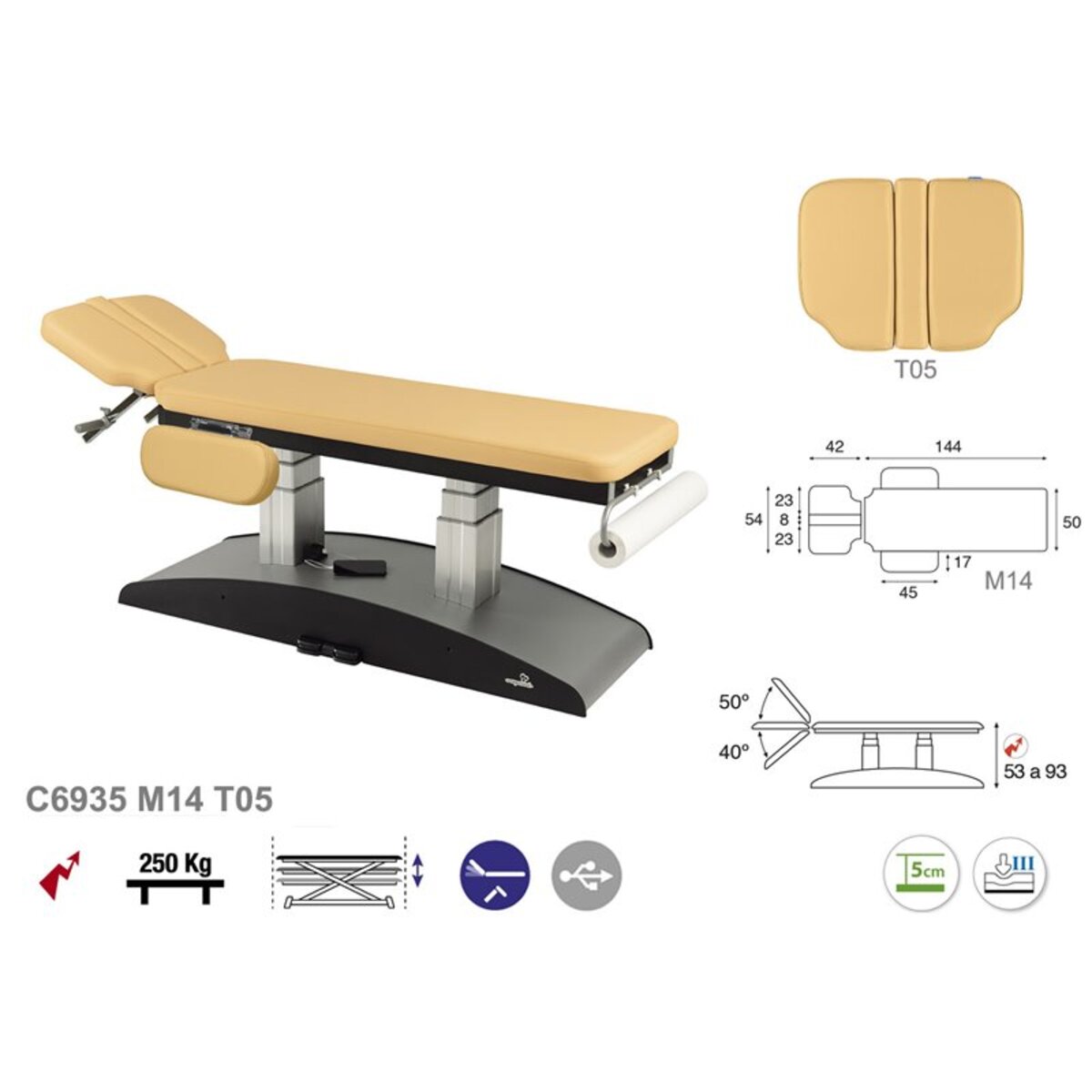 ASCC35 C5935C7935C5535C7535 Table electrique technique T05 50x188 serie C35 M08