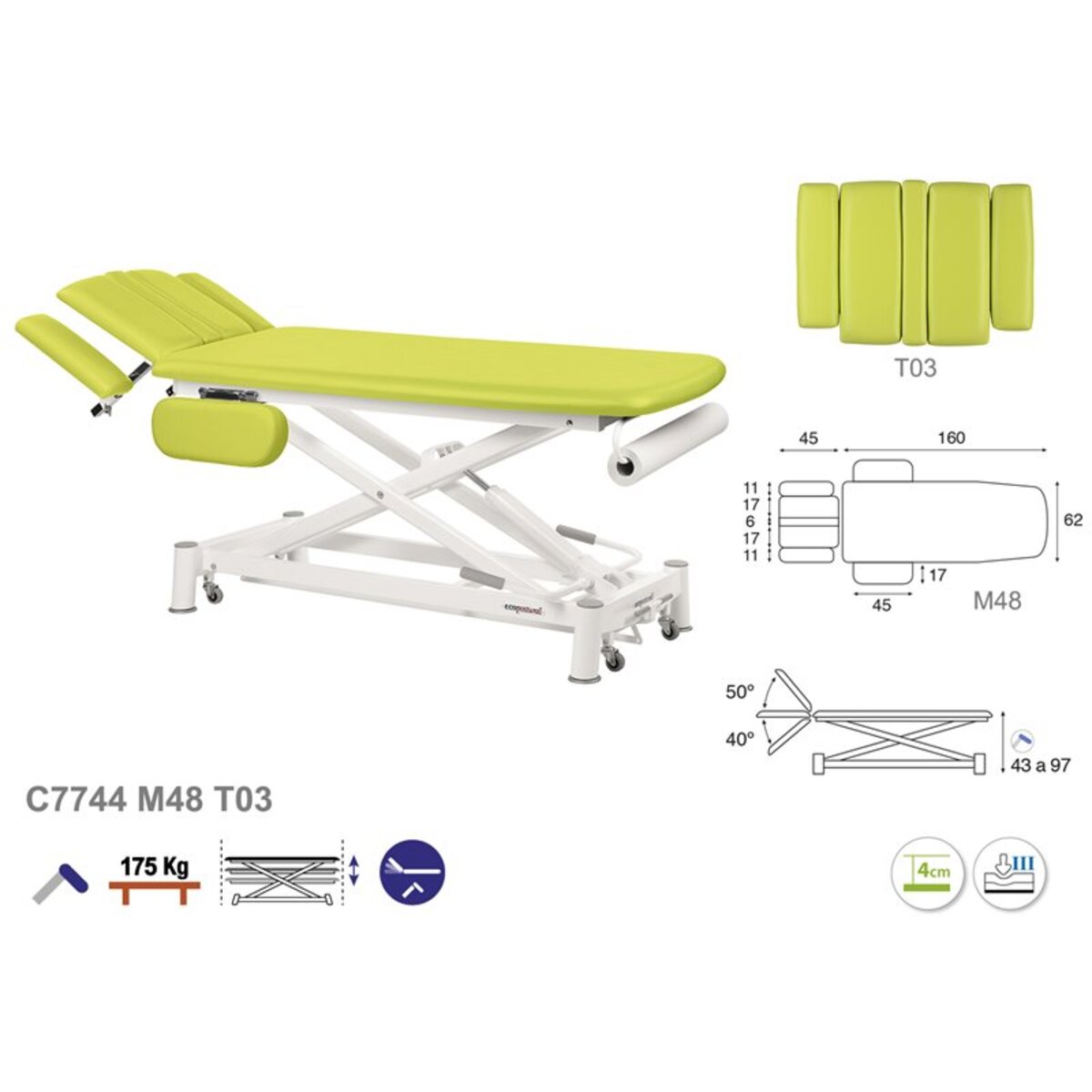 ASCC44 C5944C7944C5544C7544 Table electrique technique T03 62x207 serie C44 M07