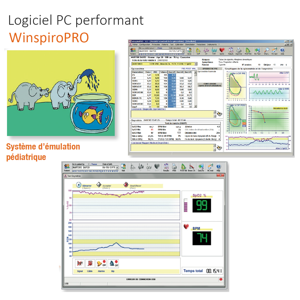 911006EO Spiromètre Minispir sans débitmètre à turbine M02