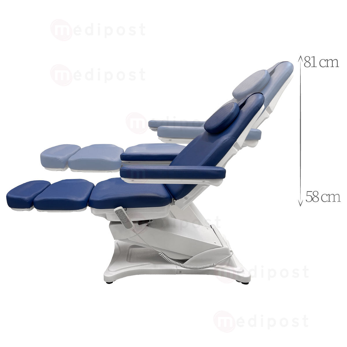 8197DPBLACK Fauteuil electrique Unichair 4 moteurs serie Mobipost M09