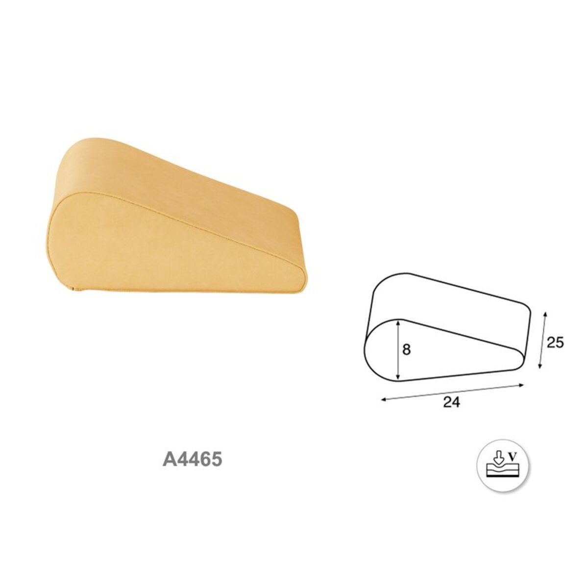 A446530 Coussin cale Ecopostural en forme de goutte grand format M02