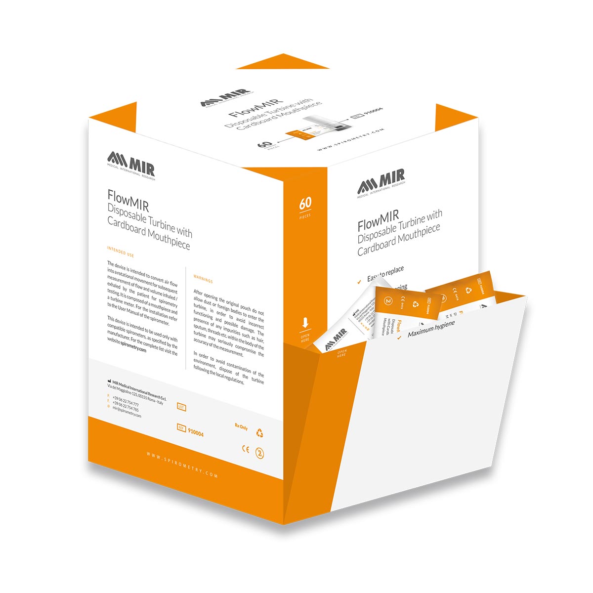 910004 Embout capteurturbine disposable FlowMIR M02