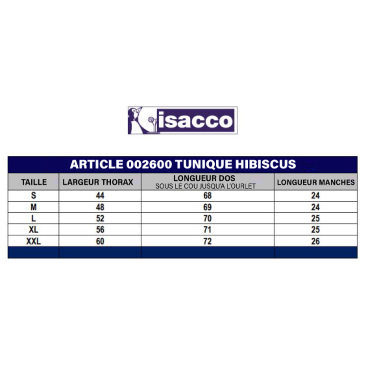 002642X Tunique 34 femme Hibiscus blanc et argent bouton pression M03