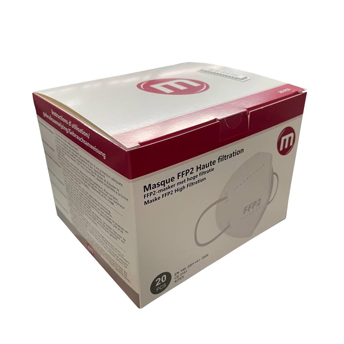 MA007 Masque de protection FFP2 Médipost (20) M02