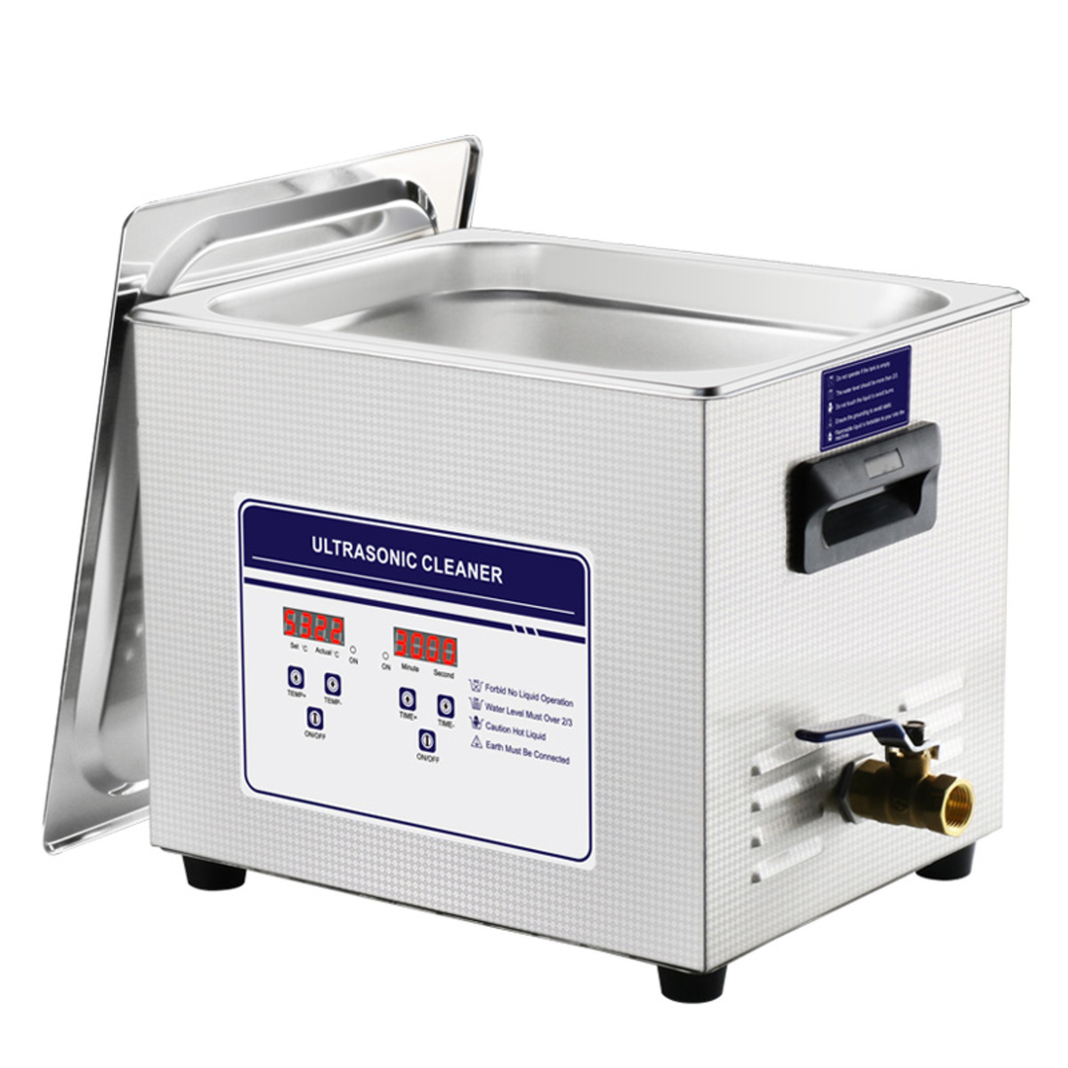 060S Nettoyeur à ultrasons digital avec évacuation  15 litres M04