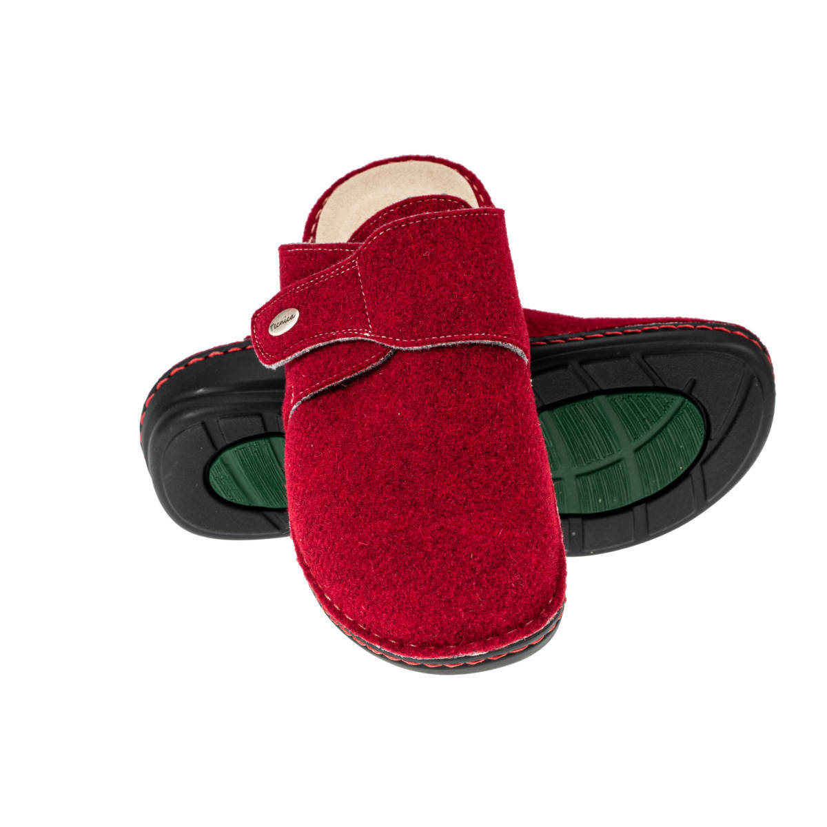 EX042490RO Chaussure dame Tecnica Gaia en laine - rouge M03