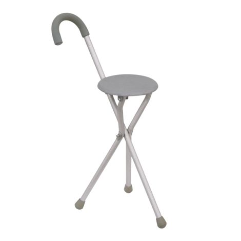 canne de siege col de cygne tripode M02