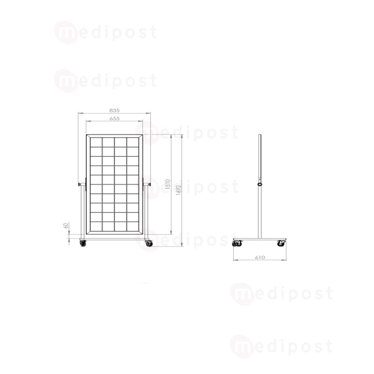 FL5015 Miroir orthopédique quadrillé M02