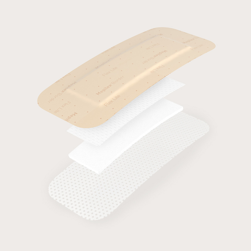 Pansement hydrocellulaire Mepilex Border Flex Lite M02