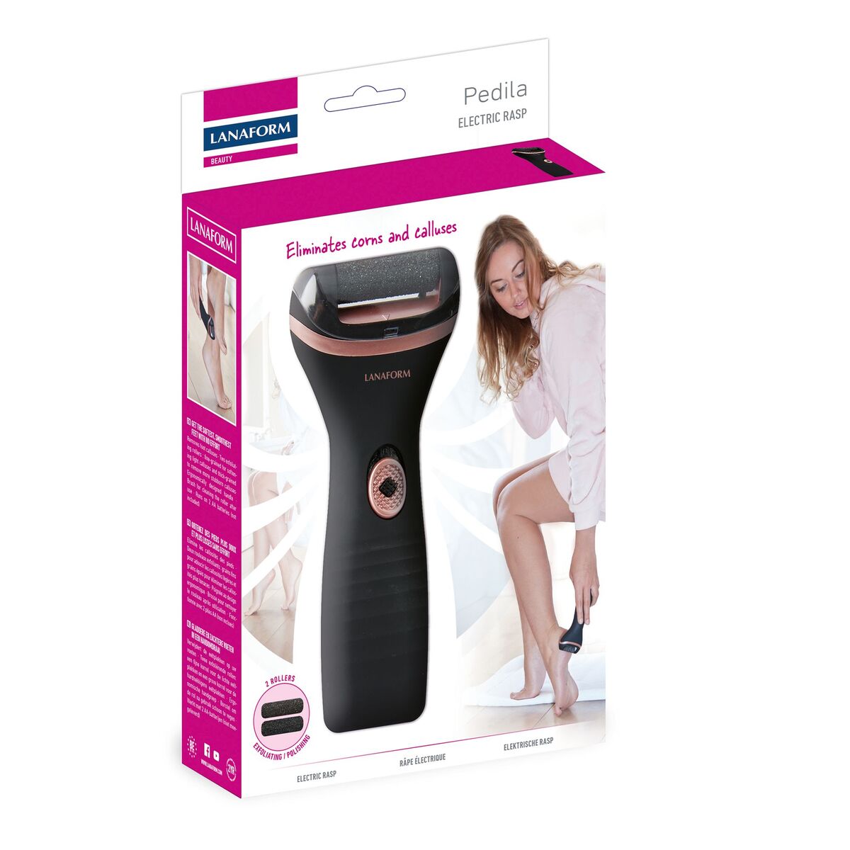 LA131505 Râpe électrique Pedila pour pieds Lanaform M04