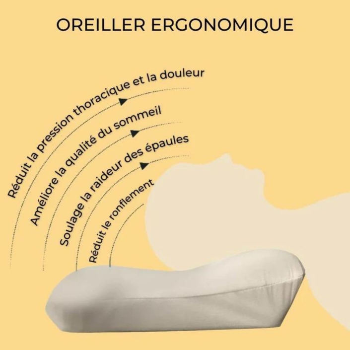 oreiller cervical ergonomique M03
