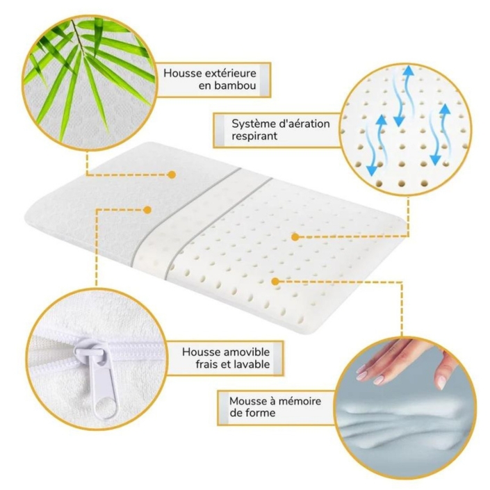 oreiller extra plat M02