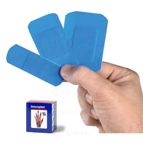 Detectaplast Universal pansement bleu impermeable 19x72mm M02