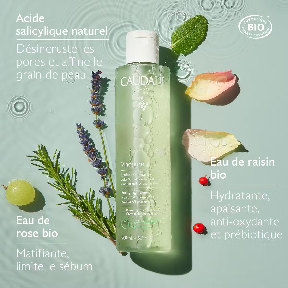 CAUDALIE Vinopure Lotion Purifiante 200ML M02