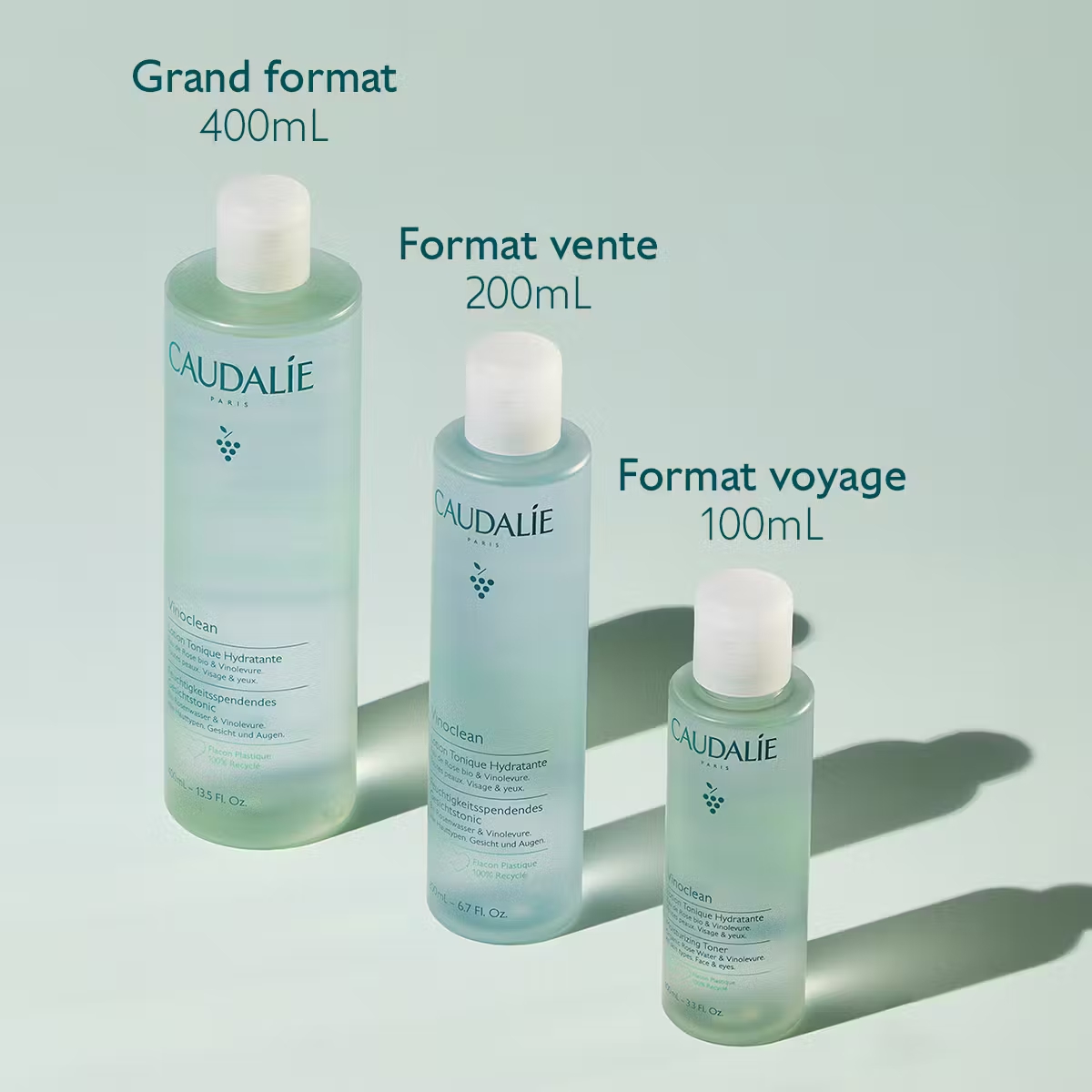 CAUDALIE Vinoclean Lotion Tonique Hydratante 400ml M04