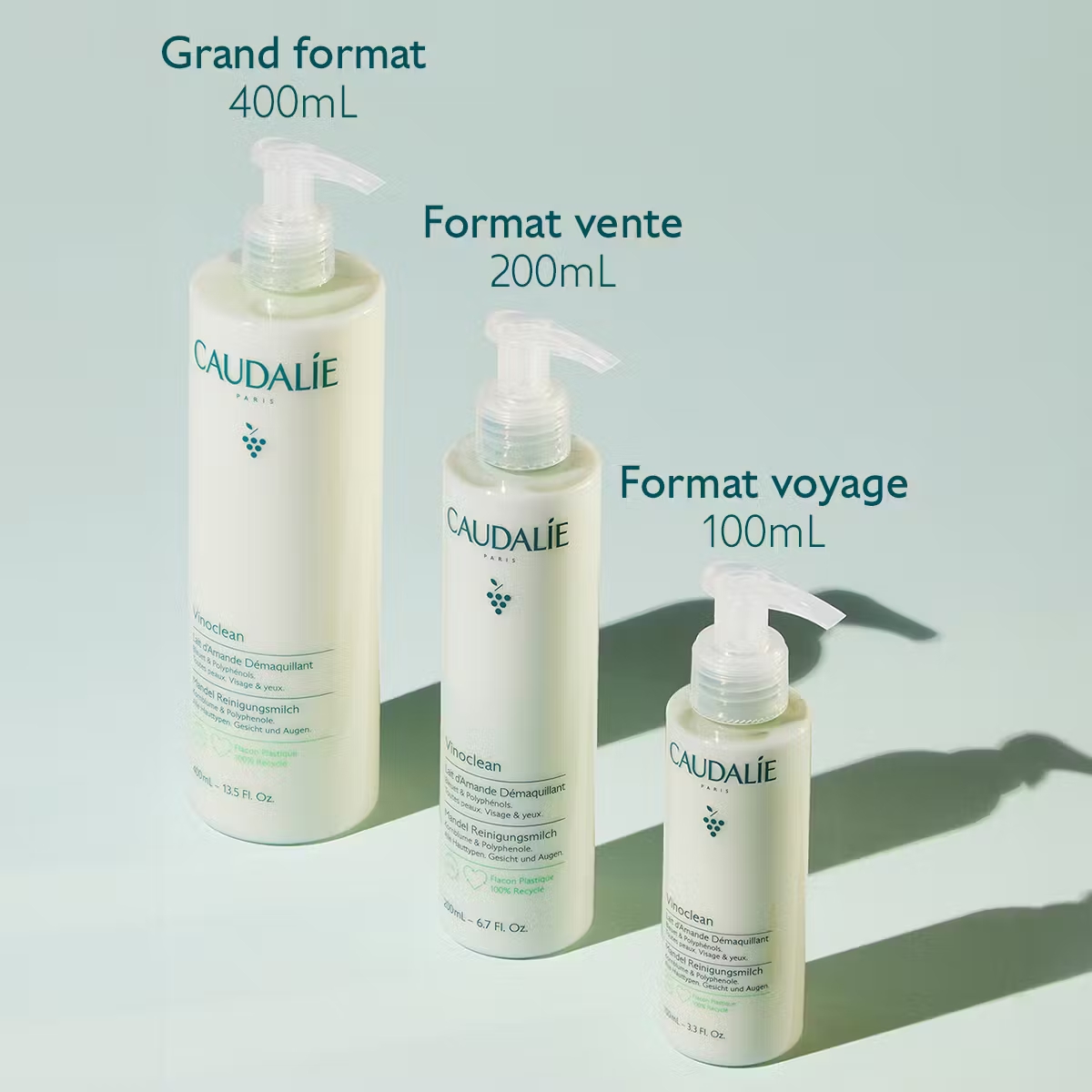 CAUDALIE Vinoclean Lait d'Amande Démaquillant 200ML M04