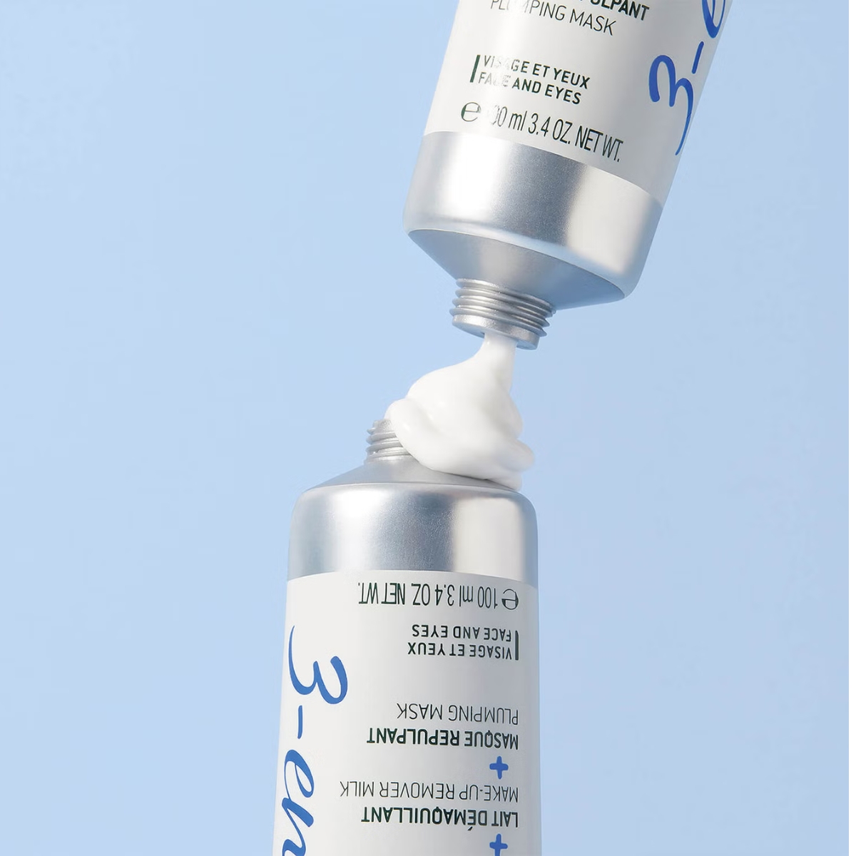 NUXE Crème fraîche de beauté® 3-en-1, Crème Hydratante 48h, Lait Démaquillant, Masque Repulpant 100ml M02