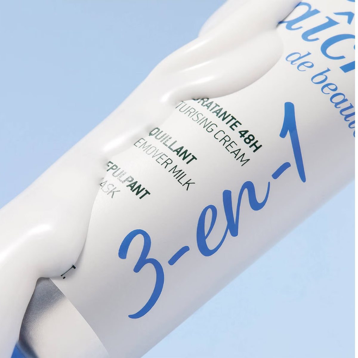 NUXE Crème fraîche de beauté® 3-en-1, Crème Hydratante 48h, Lait Démaquillant, Masque Repulpant 100ml M03