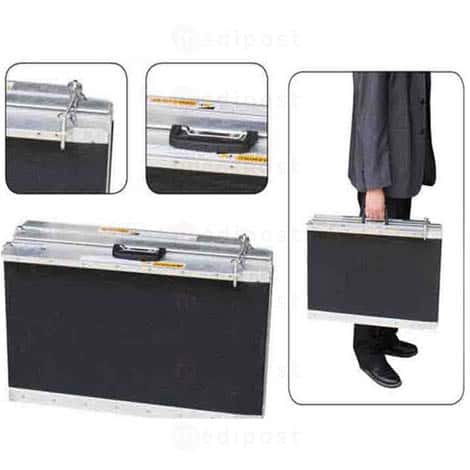 Rampe d acces pliableantiderapante en aluminium 122x74cm M03