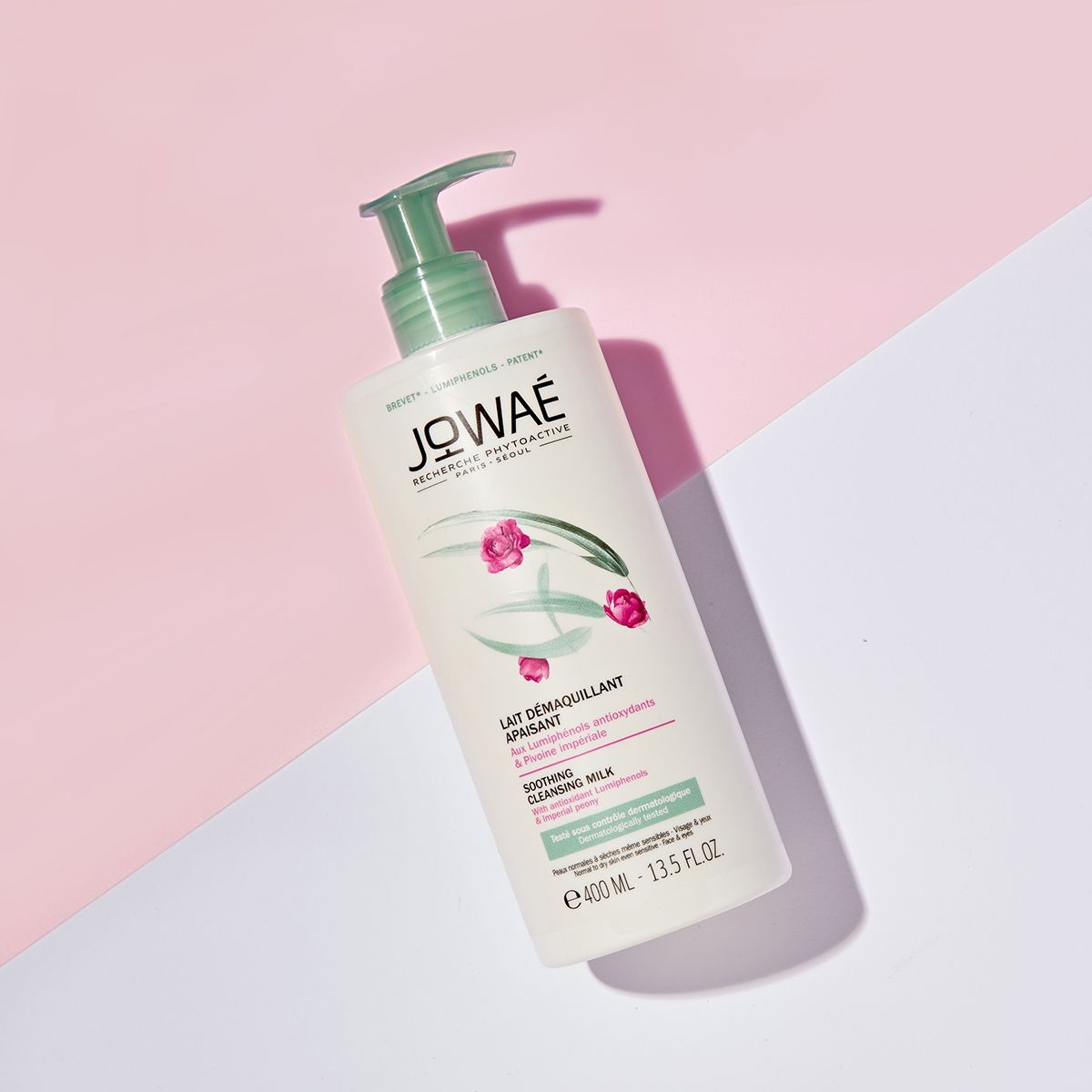 JOWAE Lait démaquillant apaisant Pivoine Officinale 400ML M02