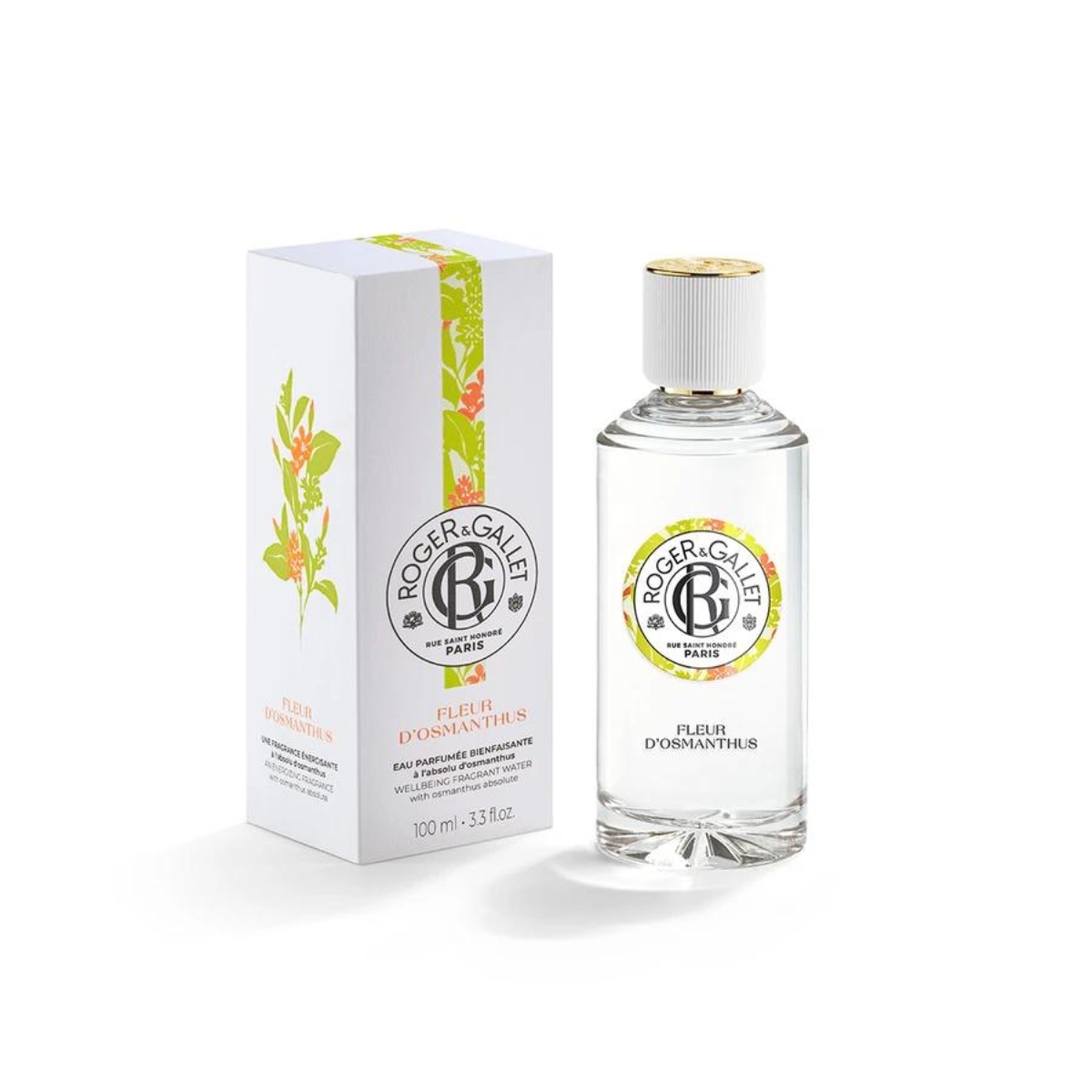 ROGER&GALLET Eau Parfumée Bienfaisante 100 ml FLEUR D'OSMANTHUS M02