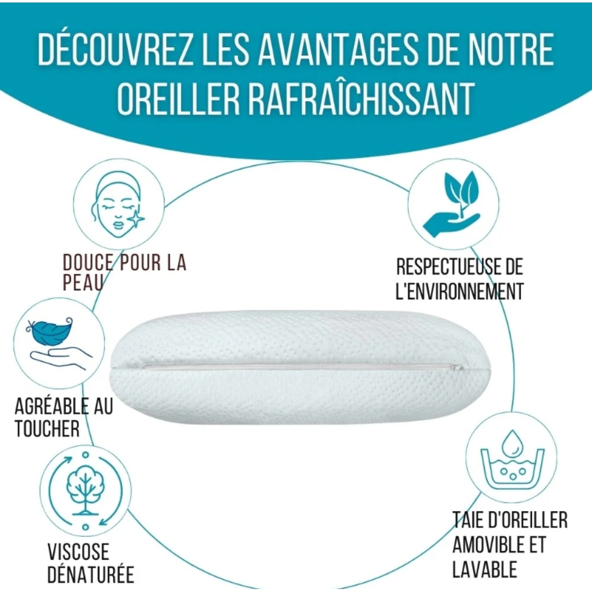 Oreiller climaconfort gel refraichissant M05