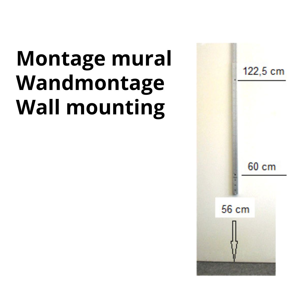 Toise telescopique murale ADE MZ10023 M04