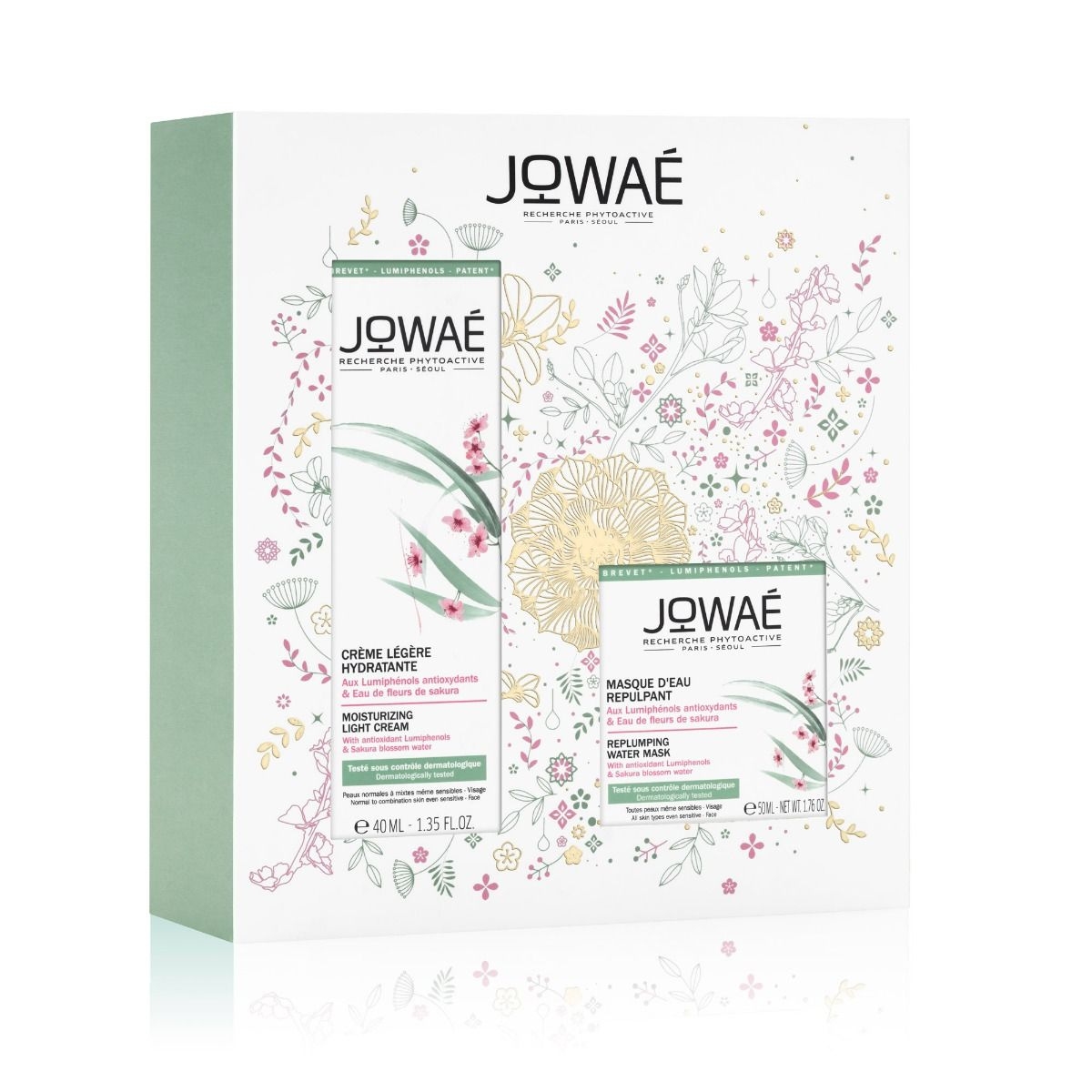 JOWAE COFFRET FLUIDE MAT.40ML+EAU HYDRA 50ML GRAT M02