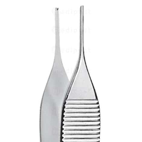 Pince a dissection Adson micro 1x2 dents12cm M02